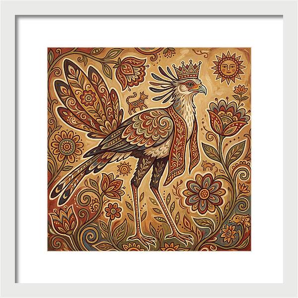 Majestic Secretary Bird