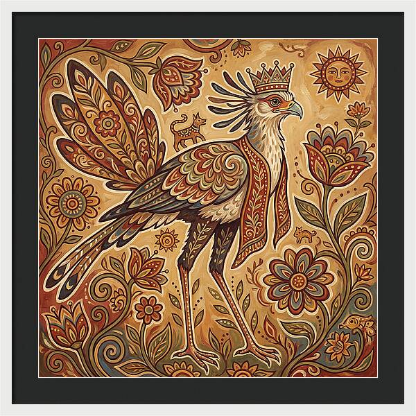 Majestic Secretary Bird