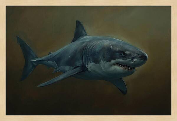 Majestic Shark In Motion