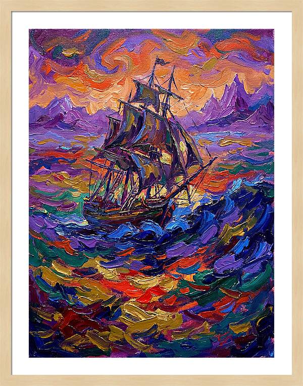 Majestic Ship At Sea