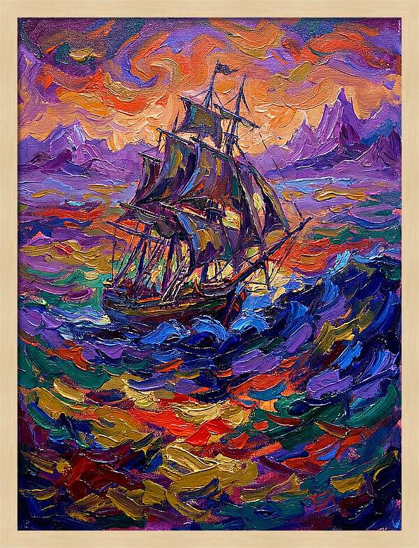 Majestic Ship At Sea