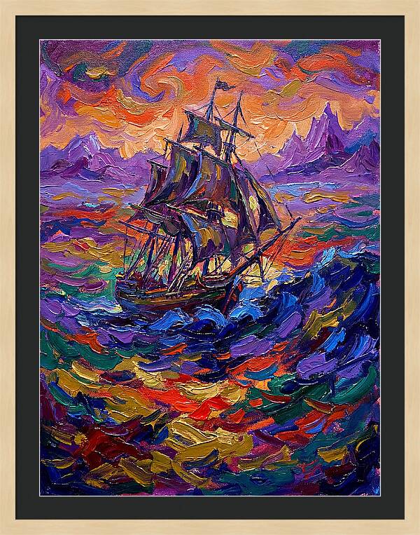 Majestic Ship At Sea