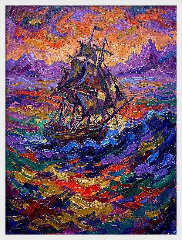 Majestic Ship At Sea