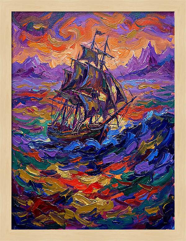 Majestic Ship At Sea