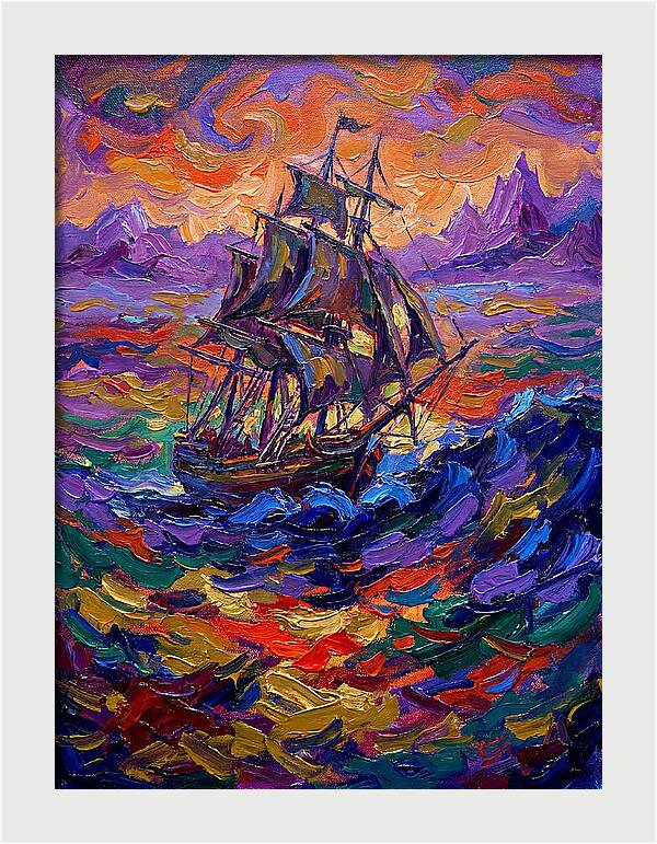 Majestic Ship At Sea