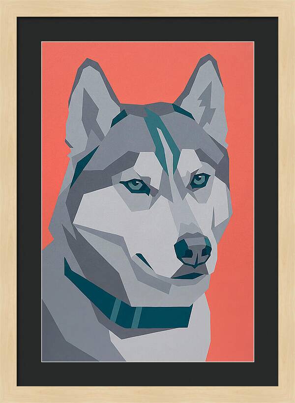 Majestic Siberian Husky Closeup