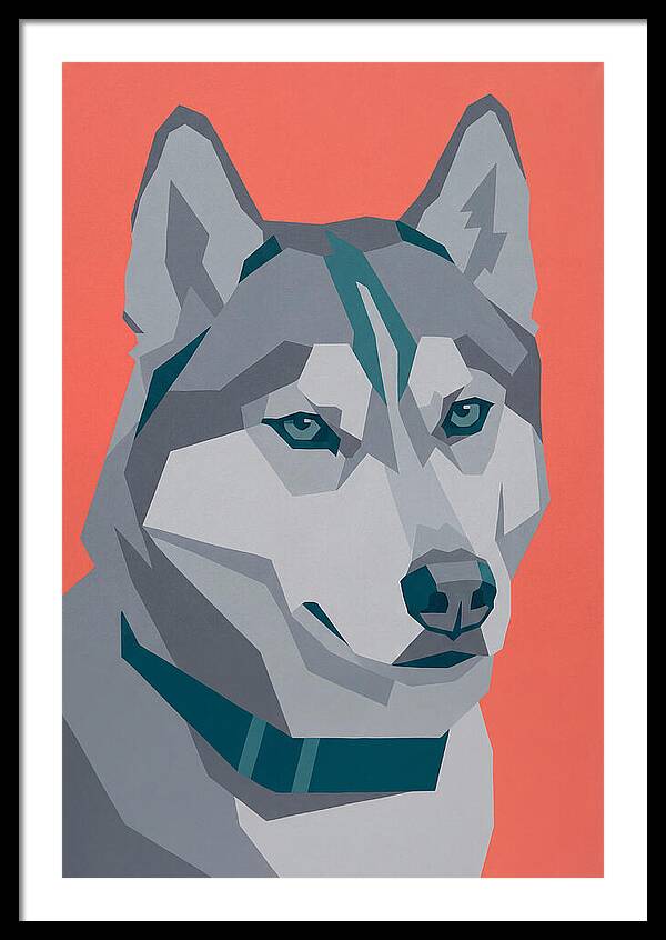 Majestic Siberian Husky Closeup