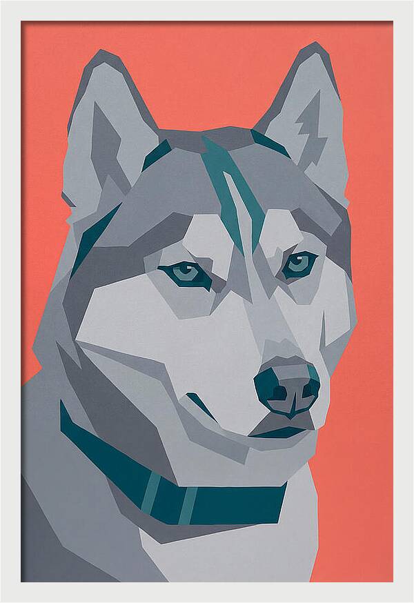 Majestic Siberian Husky Closeup