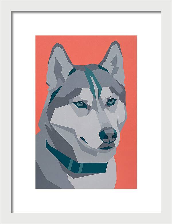 Majestic Siberian Husky Closeup