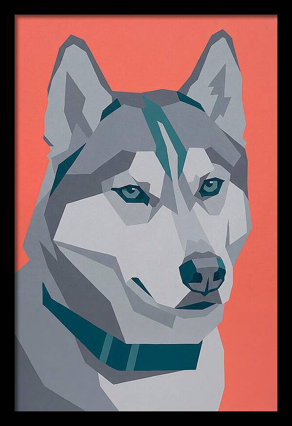 Majestic Siberian Husky Closeup