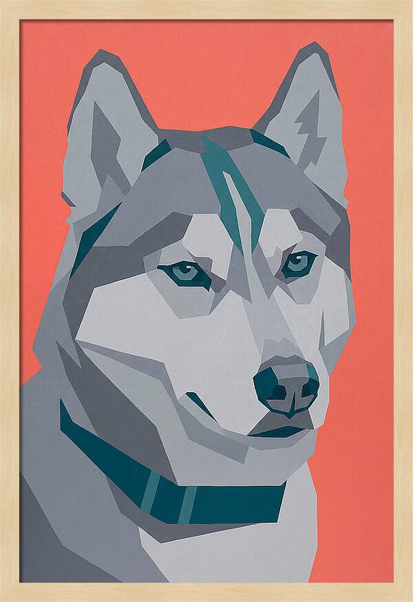 Majestic Siberian Husky Closeup