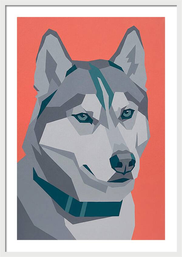 Majestic Siberian Husky Closeup