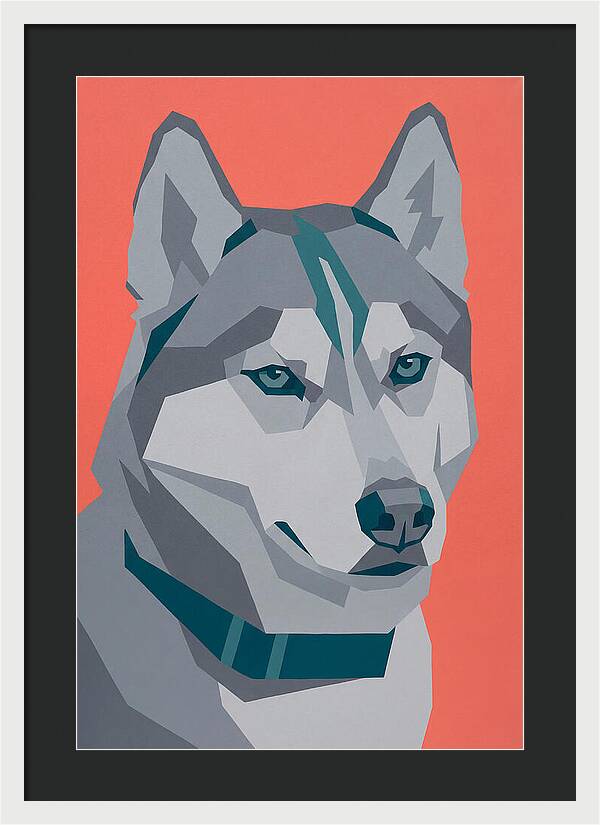 Majestic Siberian Husky Closeup