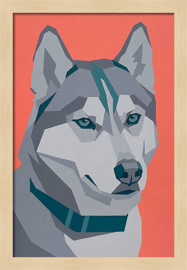 Majestic Siberian Husky Closeup