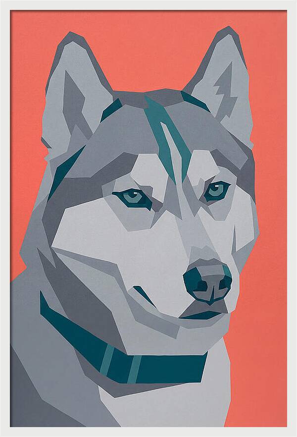 Majestic Siberian Husky Closeup