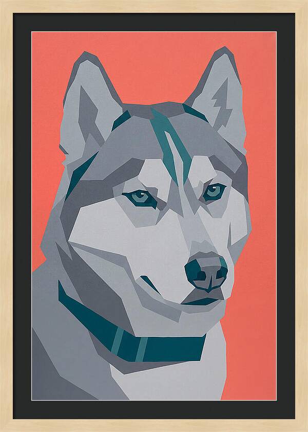Majestic Siberian Husky Closeup