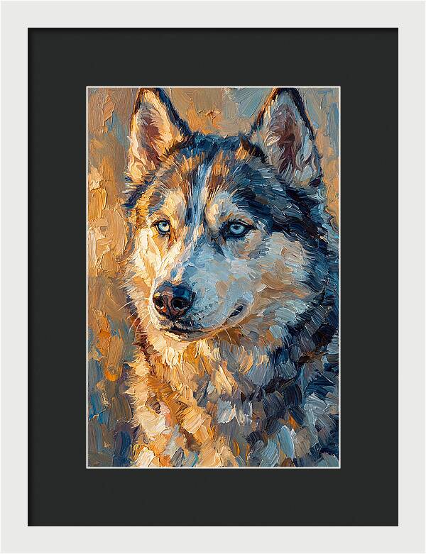 Majestic Siberian Husky