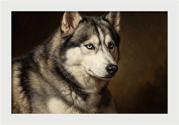 Majestic Siberian Husky