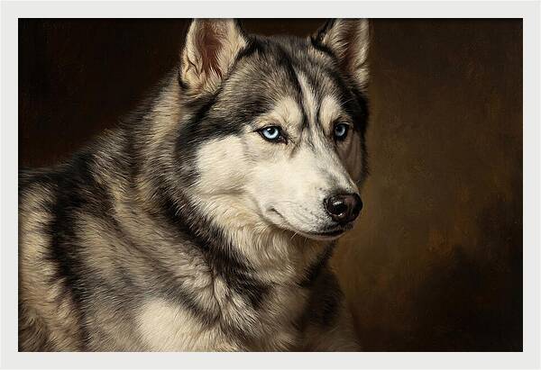Majestic Siberian Husky
