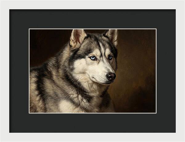 Majestic Siberian Husky