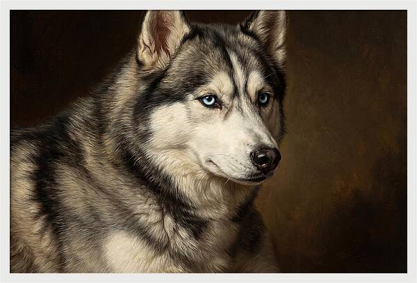 Majestic Siberian Husky