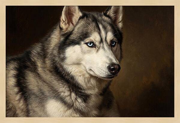 Majestic Siberian Husky