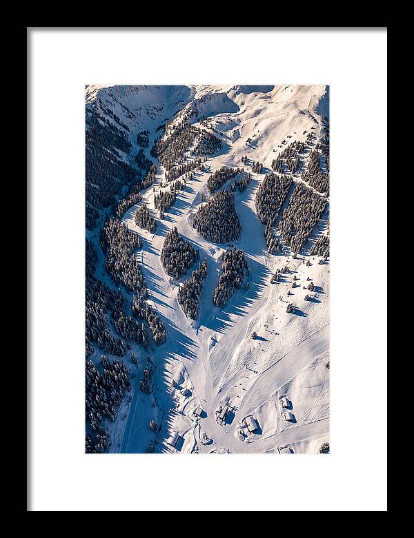 Majestic Ski Slopes From Above