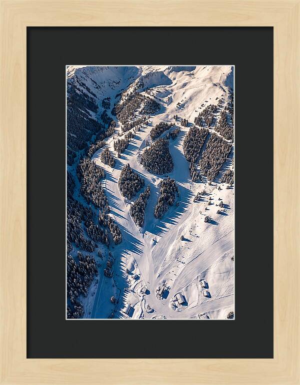 Majestic Ski Slopes From Above