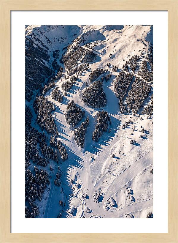 Majestic Ski Slopes From Above