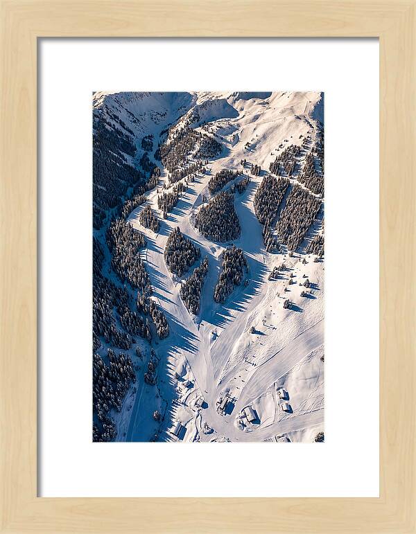 Majestic Ski Slopes From Above
