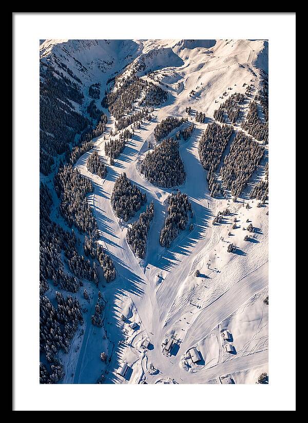 Majestic Ski Slopes From Above