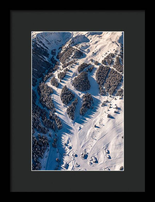 Majestic Ski Slopes From Above