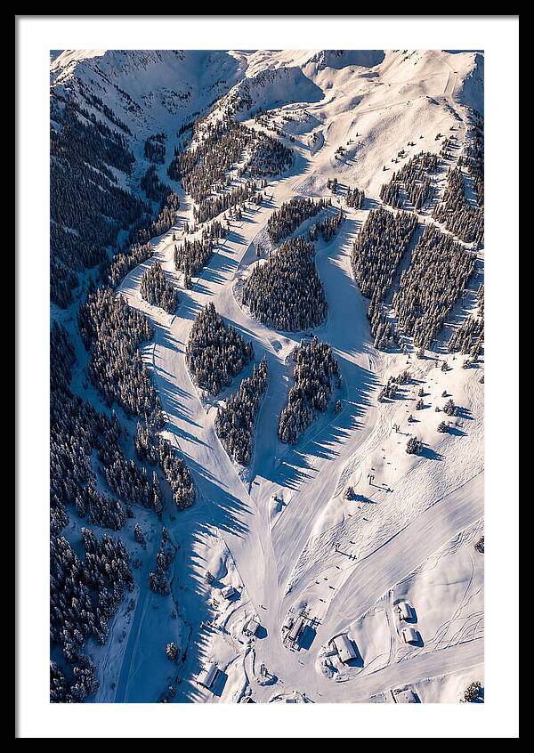 Majestic Ski Slopes From Above
