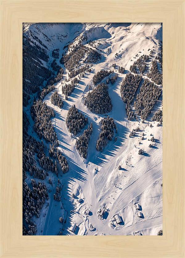 Majestic Ski Slopes From Above
