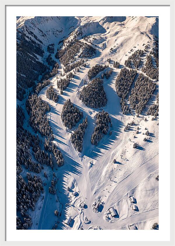 Majestic Ski Slopes From Above