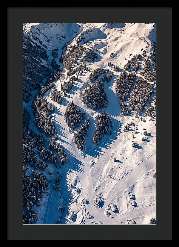 Majestic Ski Slopes From Above