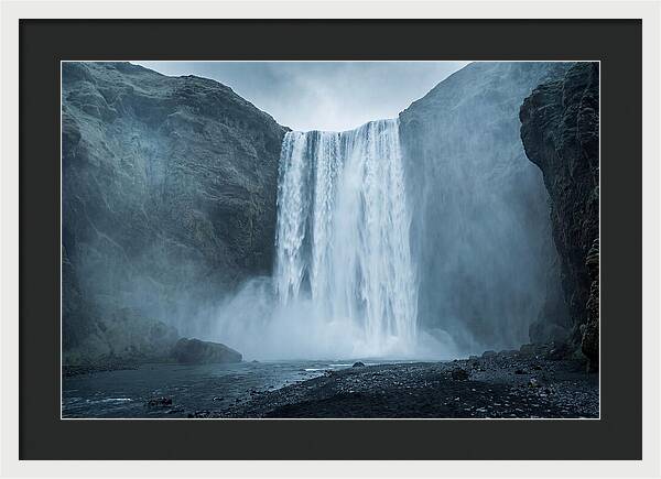 Majestic Skogafoss Waterfall