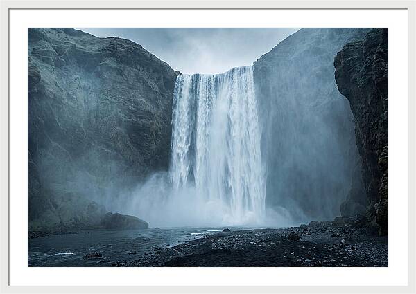 Majestic Skogafoss Waterfall