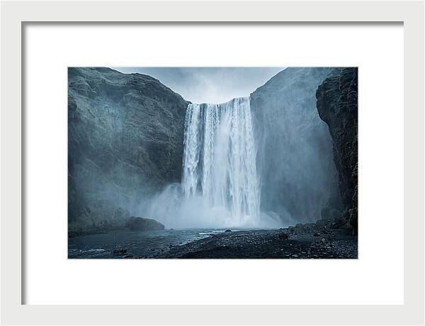Majestic Skogafoss Waterfall