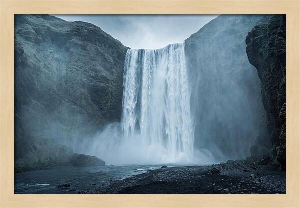 Majestic Skogafoss Waterfall