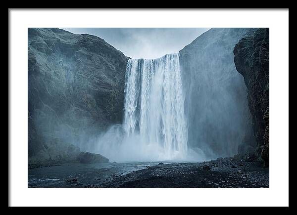 Majestic Skogafoss Waterfall