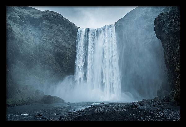 Majestic Skogafoss Waterfall