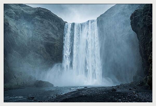 Majestic Skogafoss Waterfall