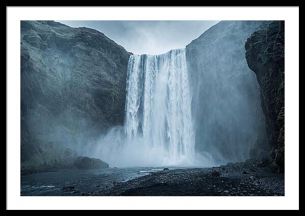 Majestic Skogafoss Waterfall