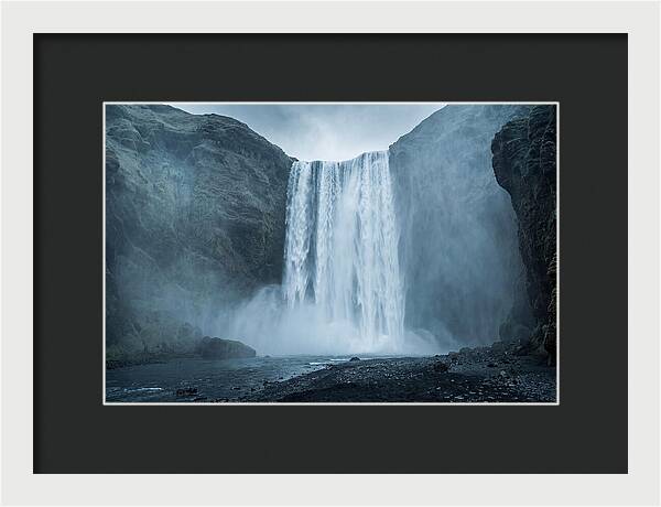 Majestic Skogafoss Waterfall