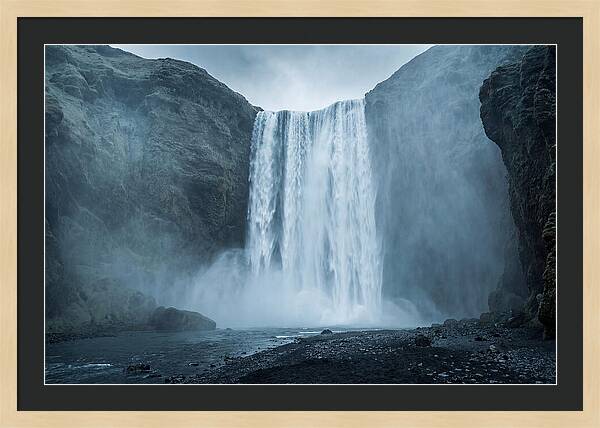 Majestic Skogafoss Waterfall