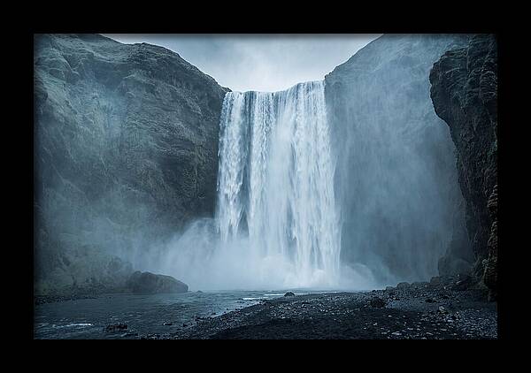 Majestic Skogafoss Waterfall