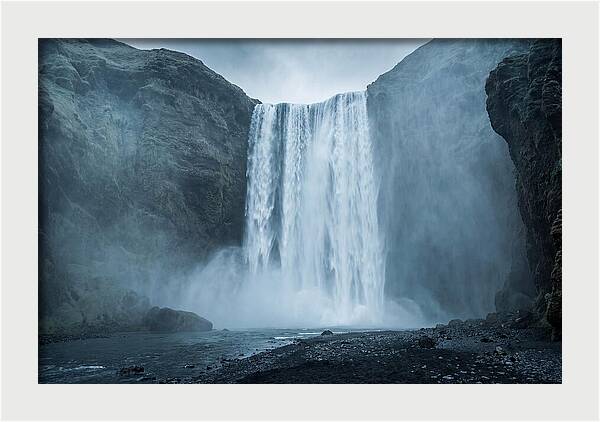 Majestic Skogafoss Waterfall