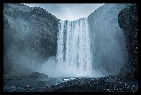 Majestic Skogafoss Waterfall