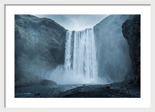 Majestic Skogafoss Waterfall